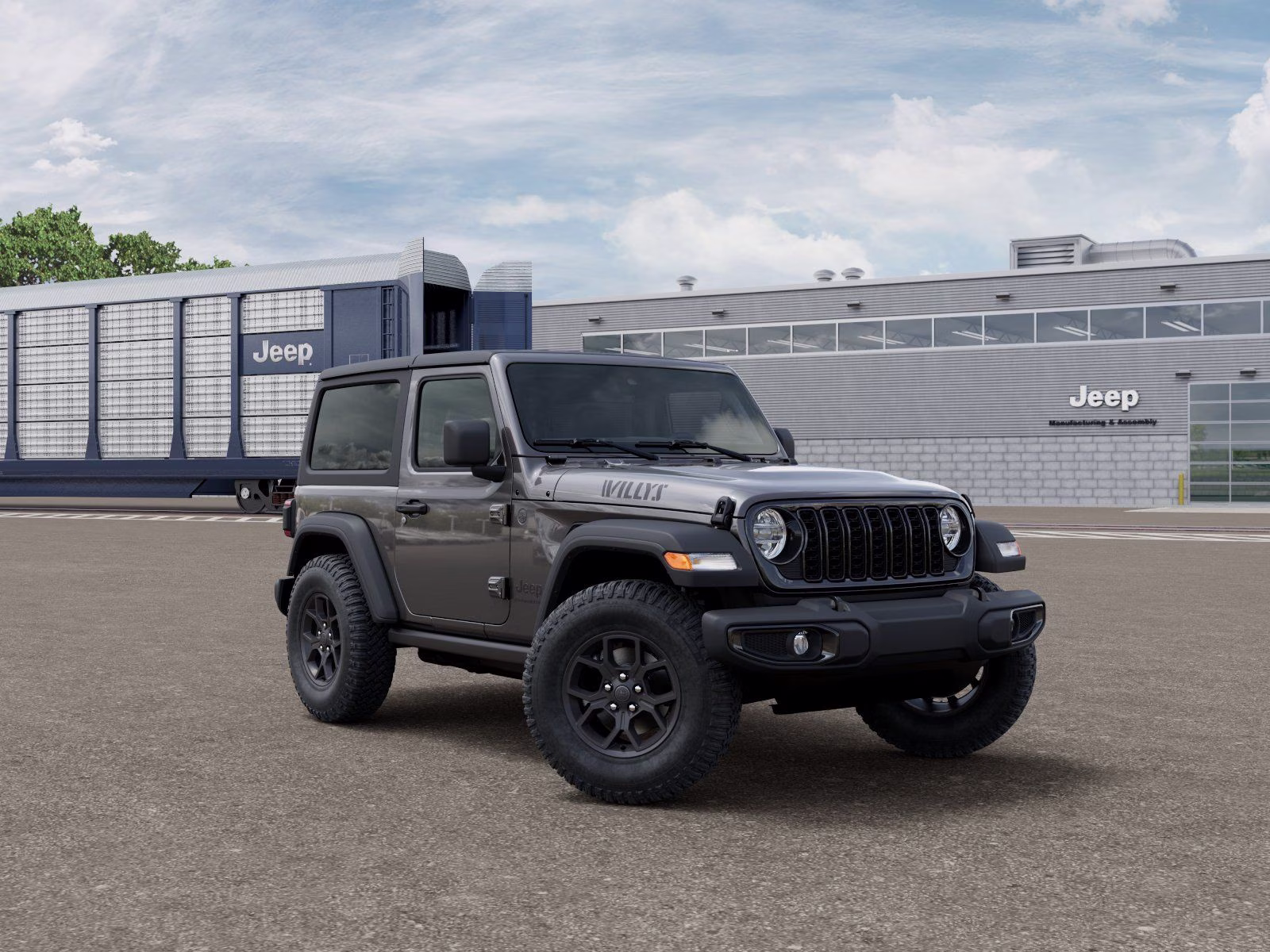 2026 Granite Crystal Metallic Clearcoat Jeep Wrangler Willys 4X4 SUV