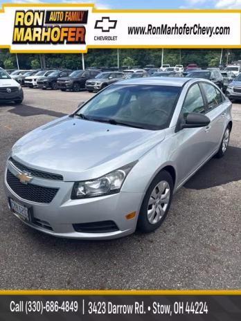 2014 Silver Ice Metallic Chevrolet Cruze LS FWD Sedan