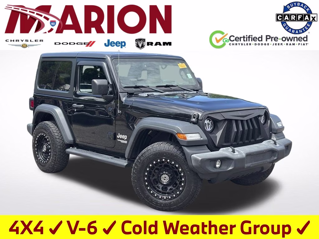 2019 Black Clearcoat Jeep Wrangler Sport S 4X4 SUV
