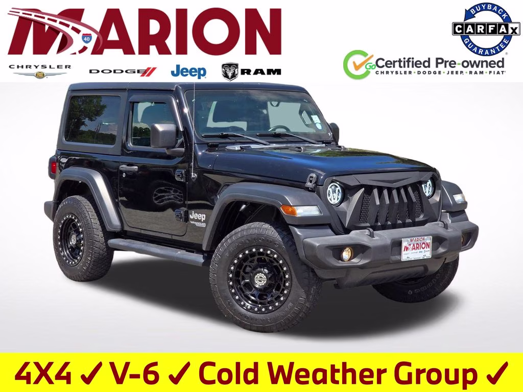 2019 Black Clearcoat Jeep Wrangler Sport S 4X4 SUV
