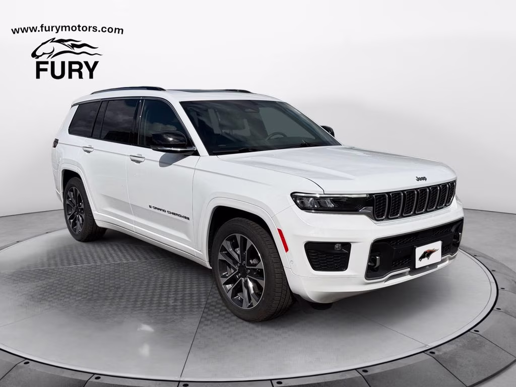 2023 Bright White Clearcoat Jeep Grand Cherokee L Overland 4X4 SUV
