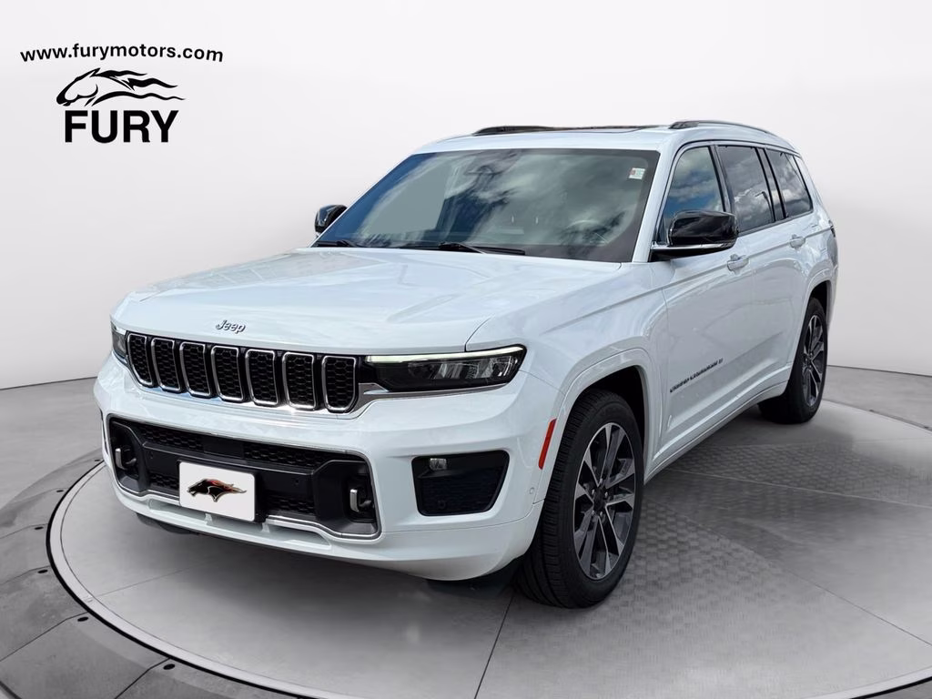 2023 Bright White Clearcoat Jeep Grand Cherokee L Overland 4X4 SUV