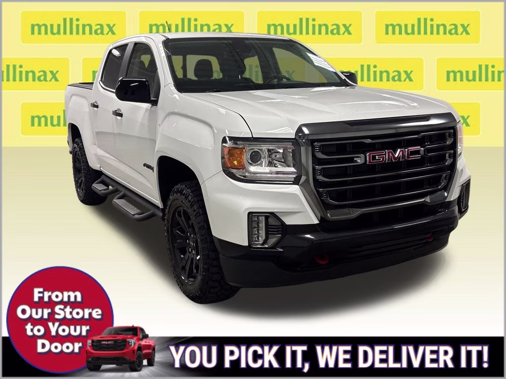 2021 Summit White GMC Canyon AT4 w/Leather 4X4 Truck