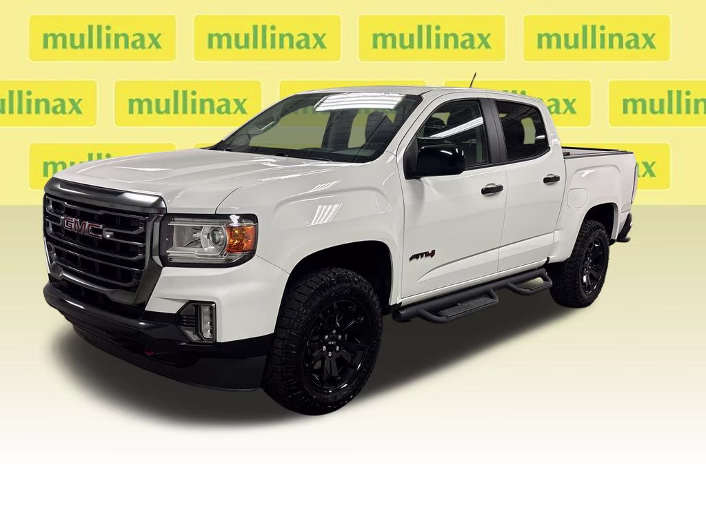 2021 Summit White GMC Canyon AT4 w/Leather 4X4 Truck