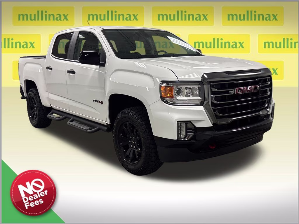 2021 Summit White GMC Canyon AT4 w/Leather 4X4 Truck