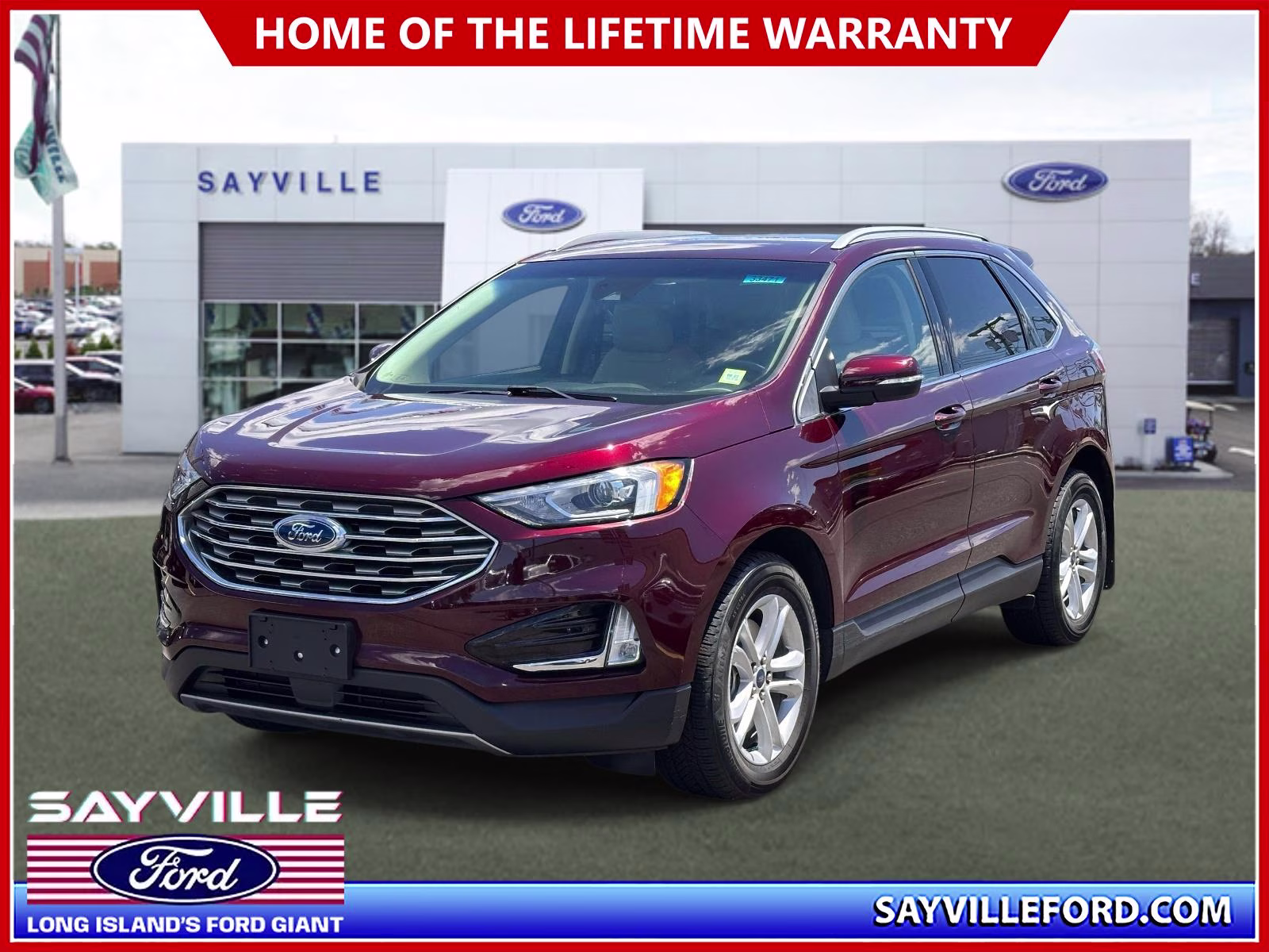 2020 Burgundy Velvet Metallic Tinted Clearcoat Ford Edge SEL AWD AWD SUV