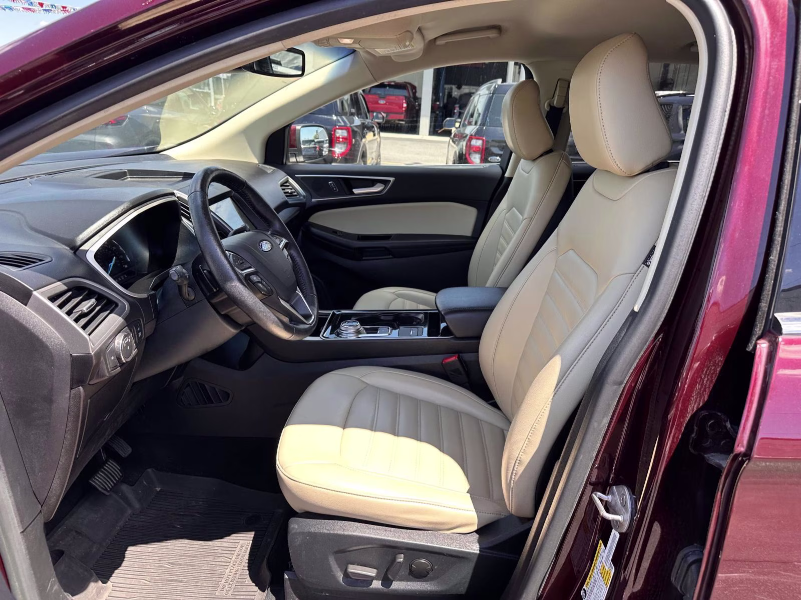 2020 Burgundy Velvet Metallic Tinted Clearcoat Ford Edge SEL AWD AWD SUV