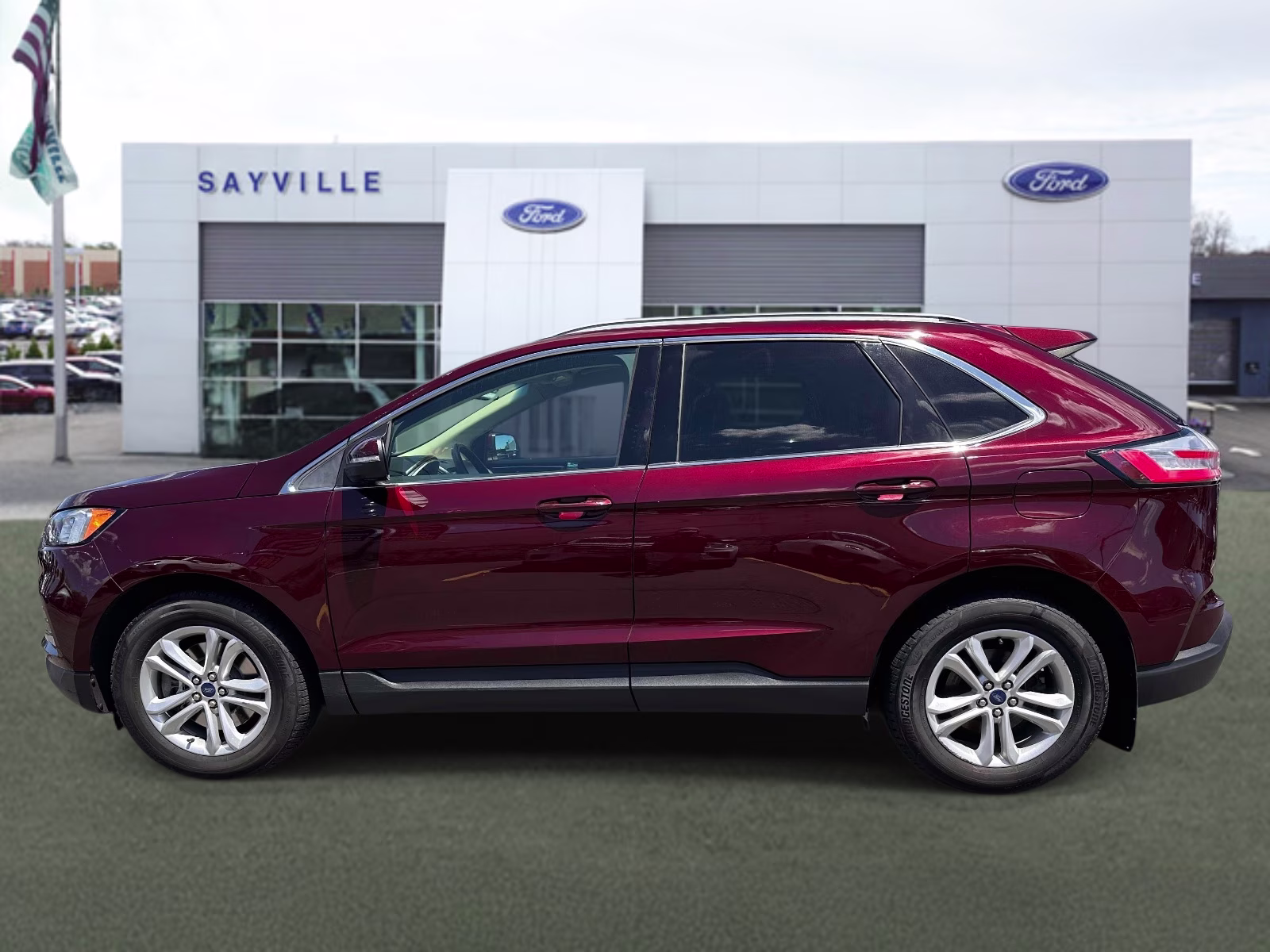 2020 Burgundy Velvet Metallic Tinted Clearcoat Ford Edge SEL AWD AWD SUV