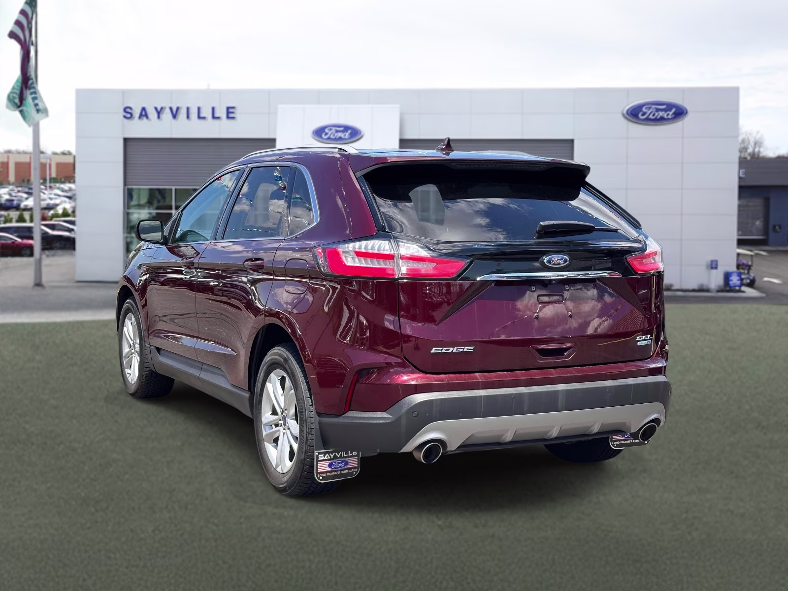 2020 Burgundy Velvet Metallic Tinted Clearcoat Ford Edge SEL AWD AWD SUV