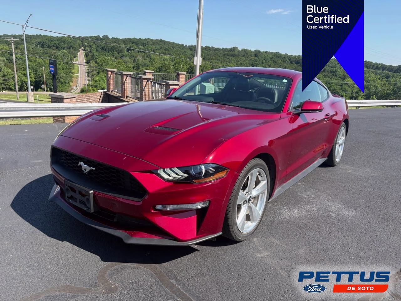 2019 Red Ford Mustang EcoBoost Premium RWD Coupe