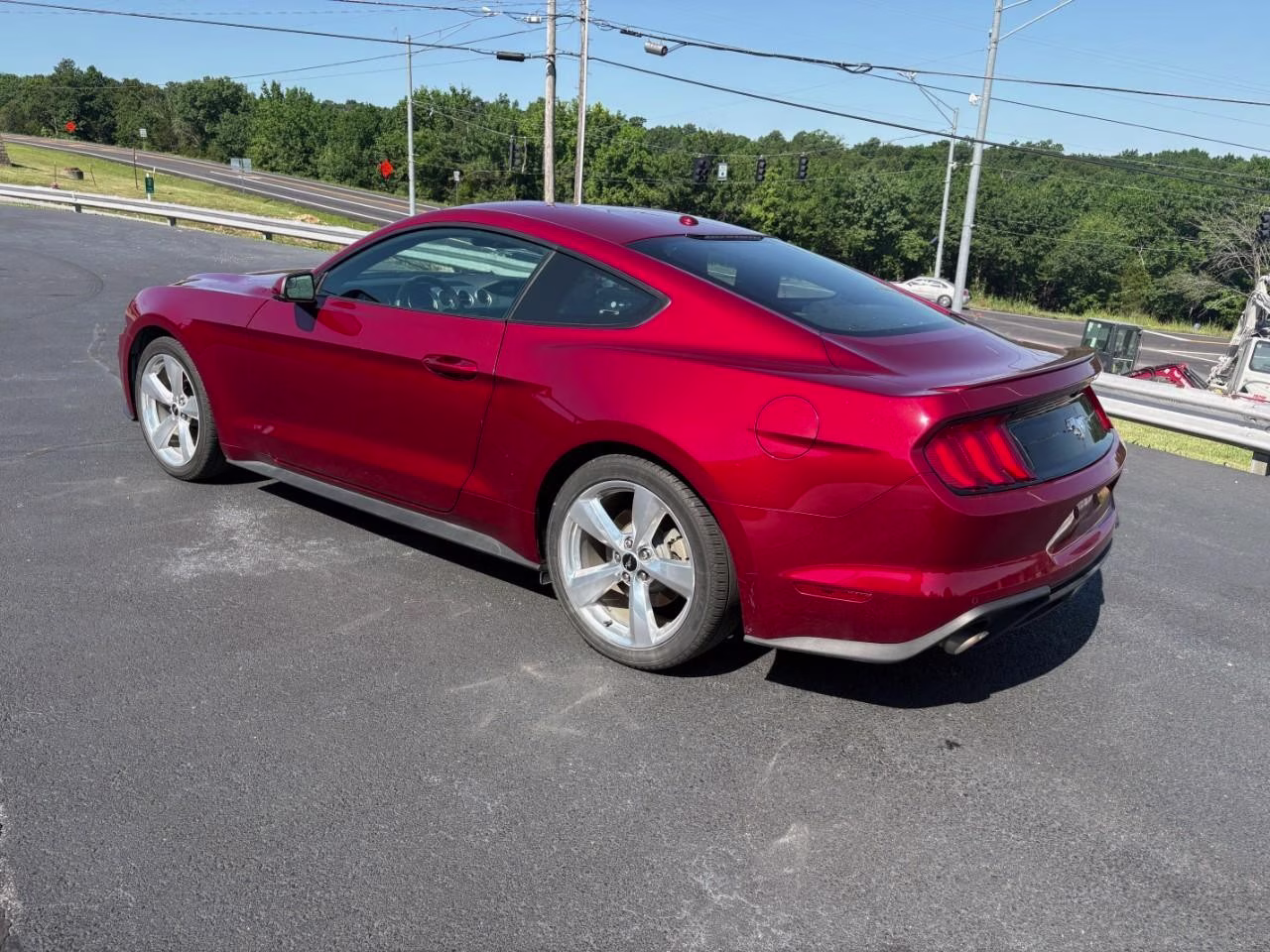 2019 Red Ford Mustang EcoBoost Premium RWD Coupe