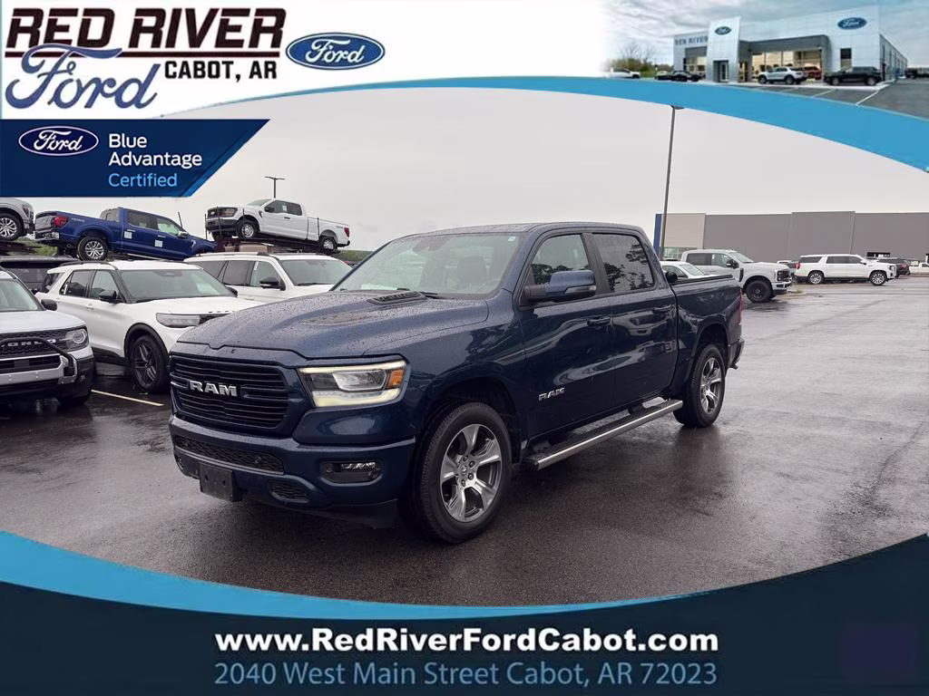 2023 Patriot Blue Pearlcoat Ram 1500 Laramie 4X4 Truck