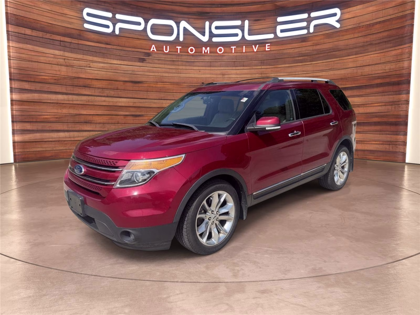 2013 Ruby Red Metallic Tinted Clear Coat Ford Explorer Limited FWD SUV
