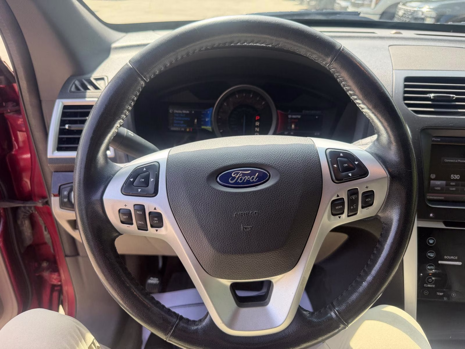 2013 Ruby Red Metallic Tinted Clear Coat Ford Explorer Limited FWD SUV