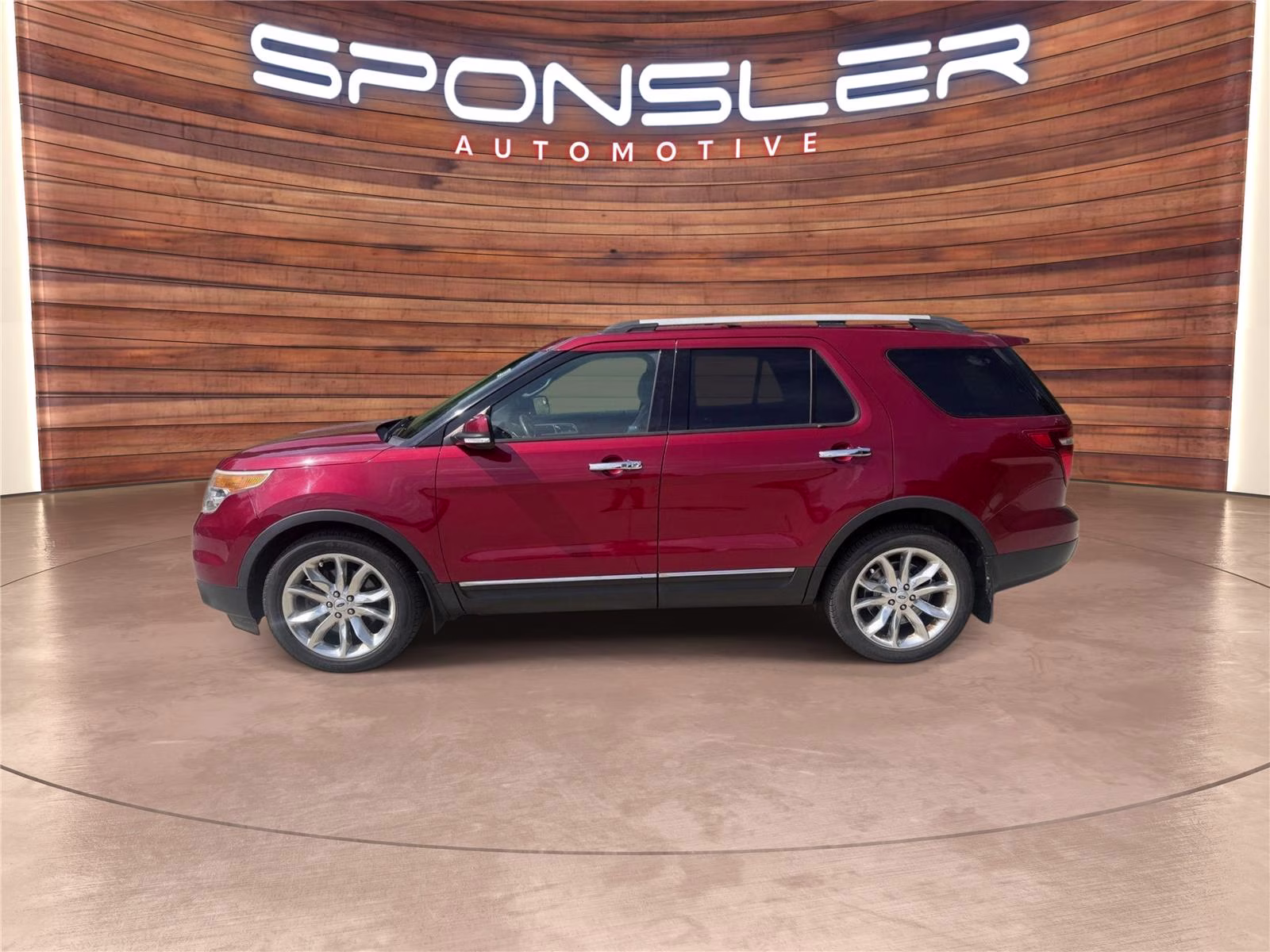 2013 Ruby Red Metallic Tinted Clear Coat Ford Explorer Limited FWD SUV