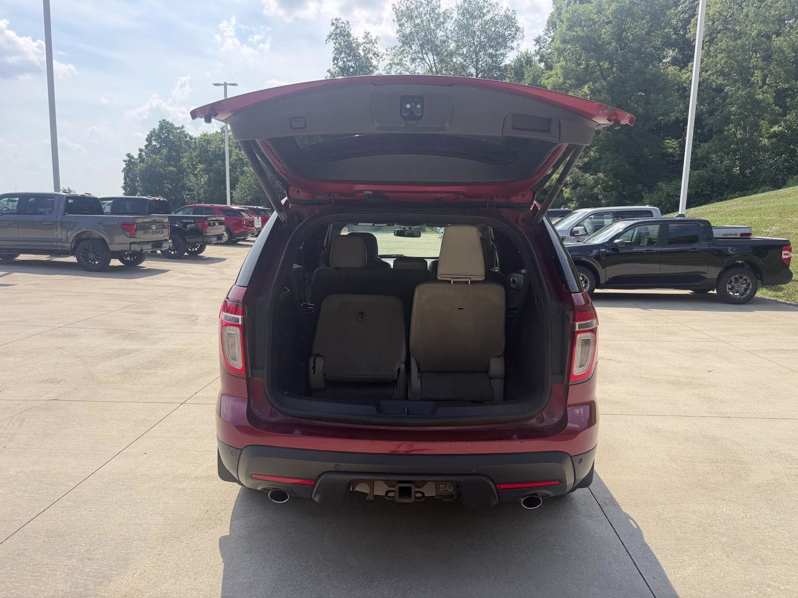 2013 Ruby Red Metallic Tinted Clear Coat Ford Explorer Limited FWD SUV