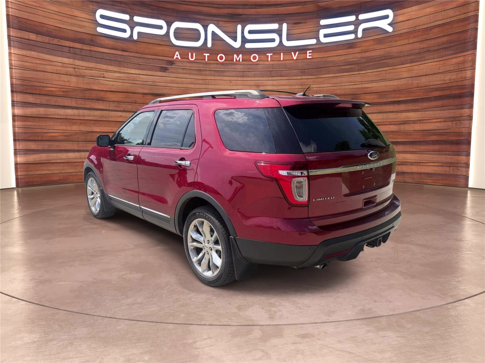 2013 Ruby Red Metallic Tinted Clear Coat Ford Explorer Limited FWD SUV