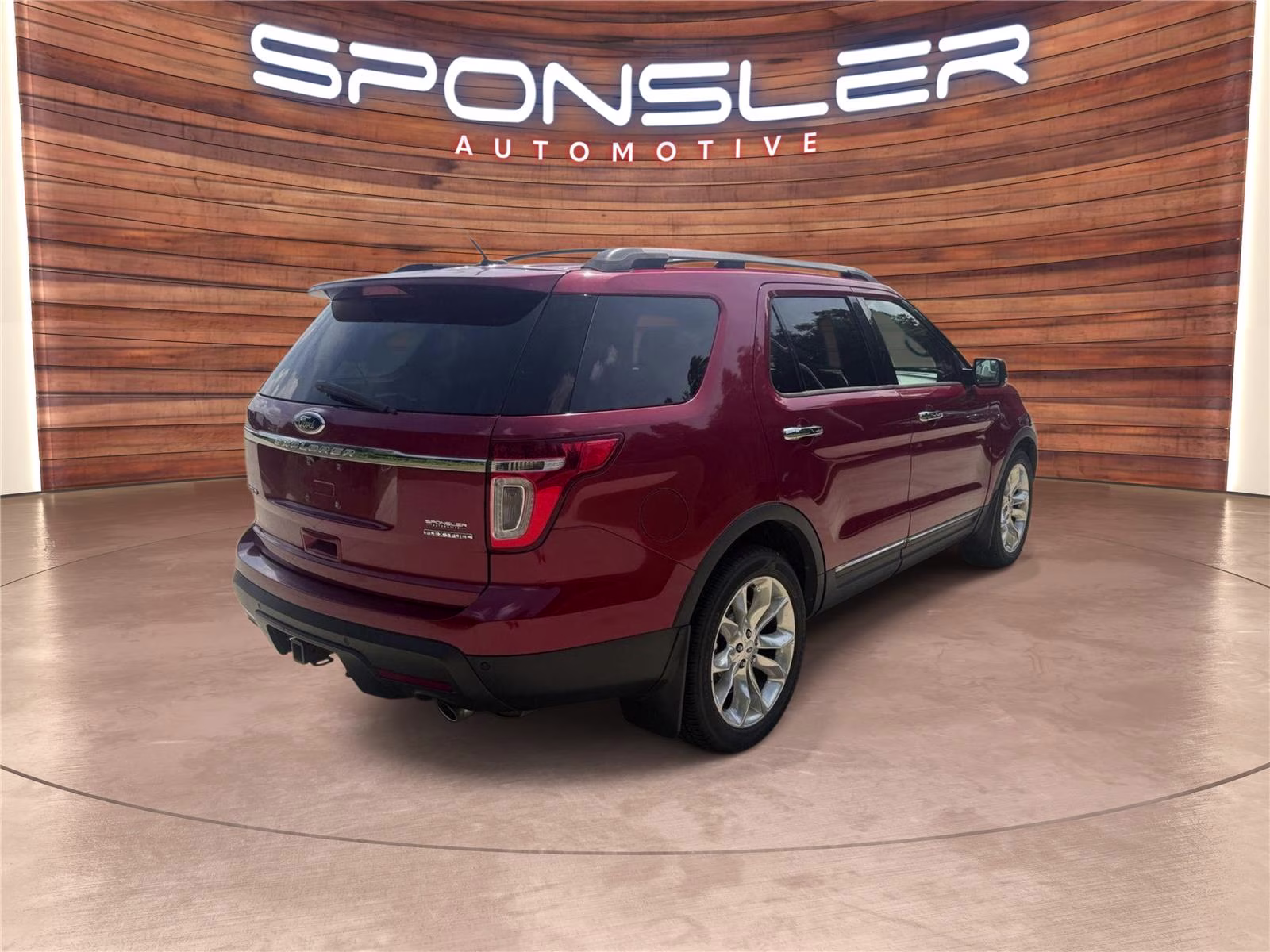 2013 Ruby Red Metallic Tinted Clear Coat Ford Explorer Limited FWD SUV