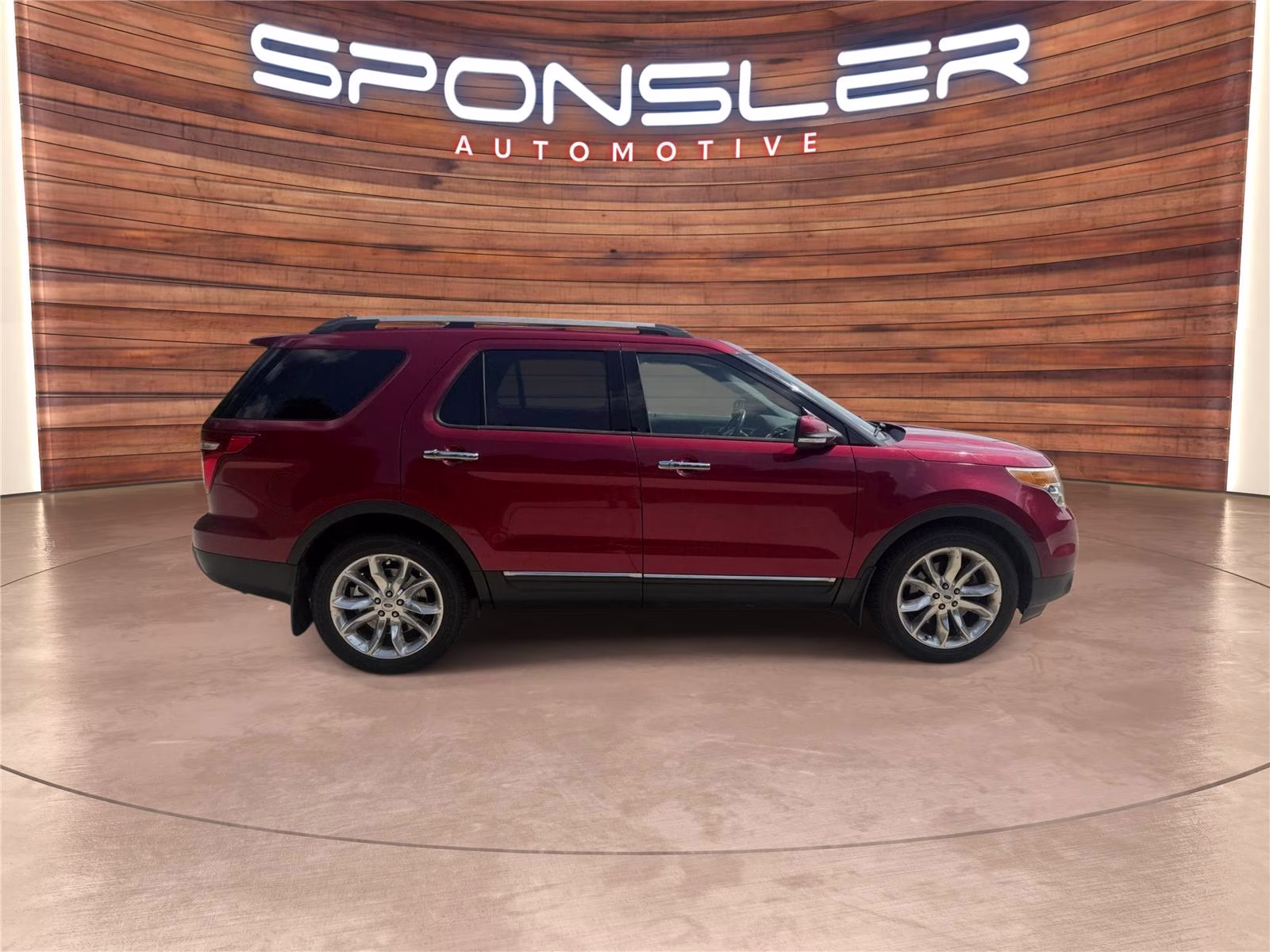 2013 Ruby Red Metallic Tinted Clear Coat Ford Explorer Limited FWD SUV