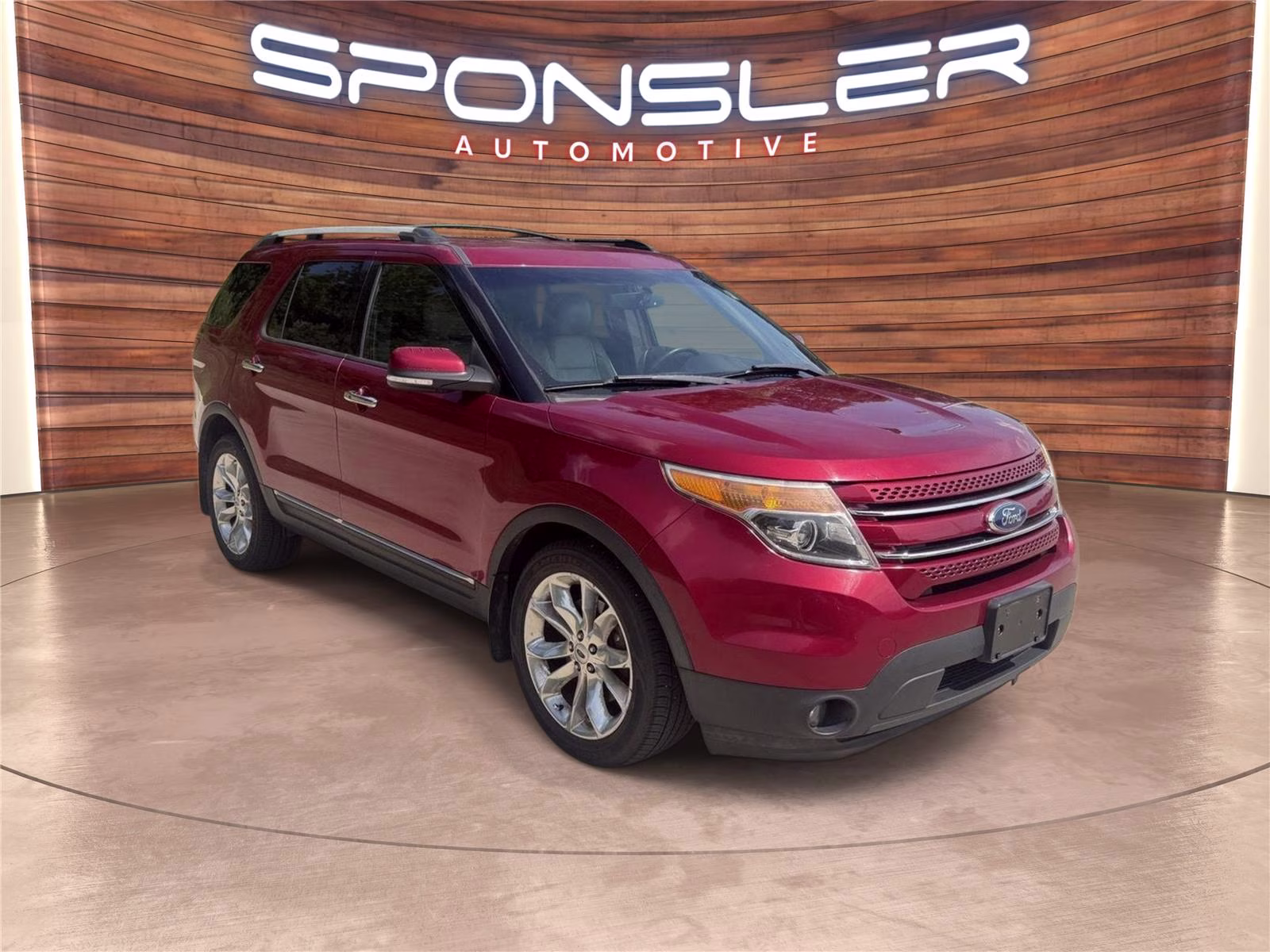 2013 Ruby Red Metallic Tinted Clear Coat Ford Explorer Limited FWD SUV