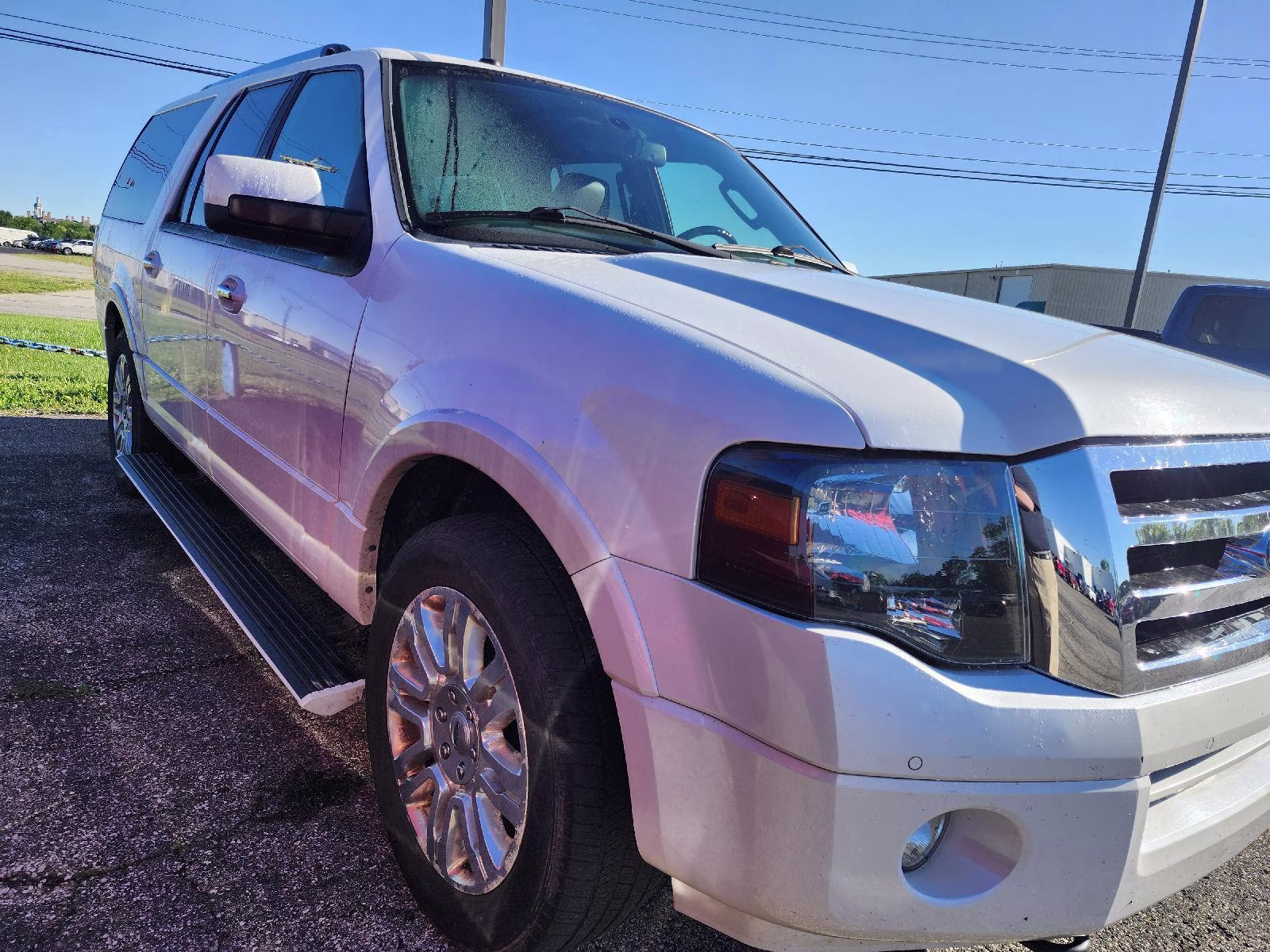 2014 White Platinum Metallic Tri-Coat Ford Expedition EL Limited 4X4 SUV