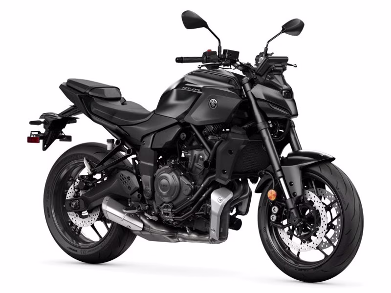 2026 Matte Charcoal Black Yamaha MT-07 Motorcycle