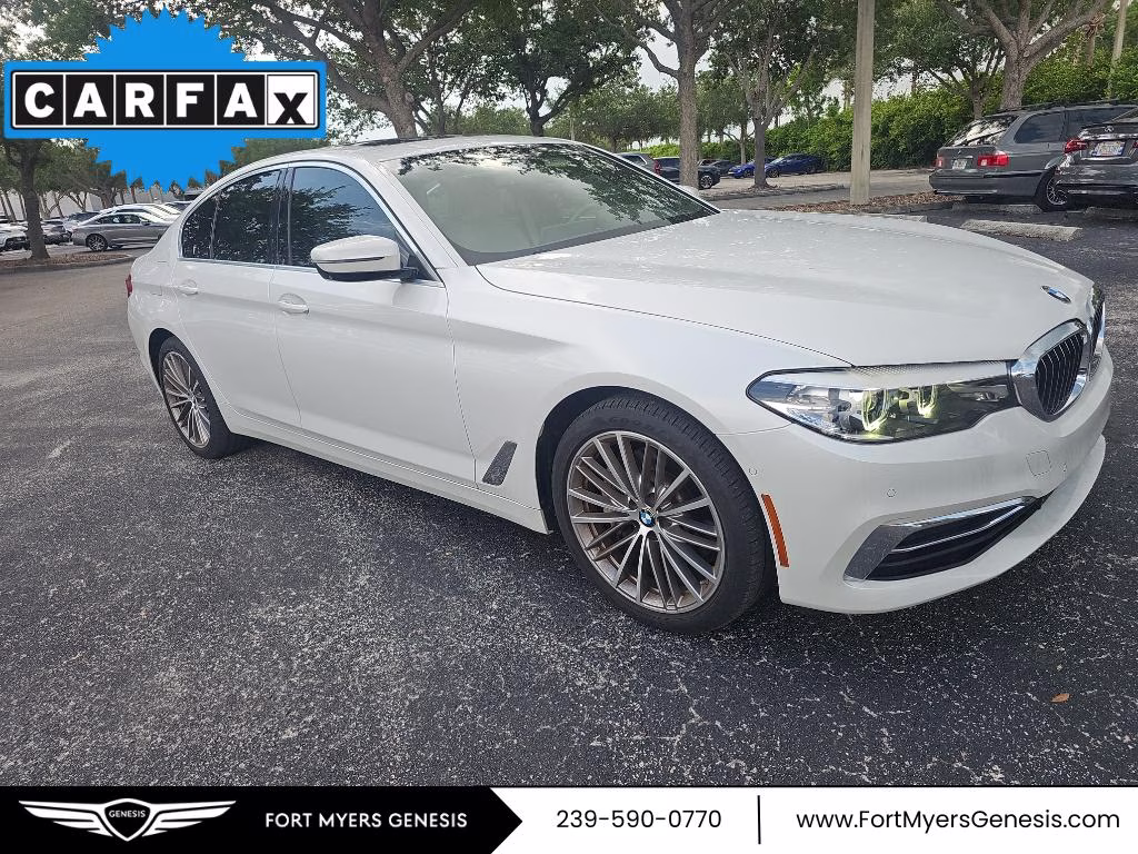 2020 Mineral White Metallic BMW 5 Series 530i RWD Sedan