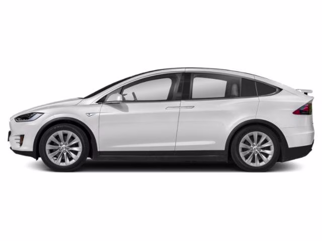 2018 White Tesla Model X 100D AWD SUV