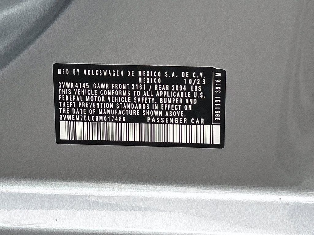 2024 Gray Volkswagen Jetta 1.5T SE FWD Sedan