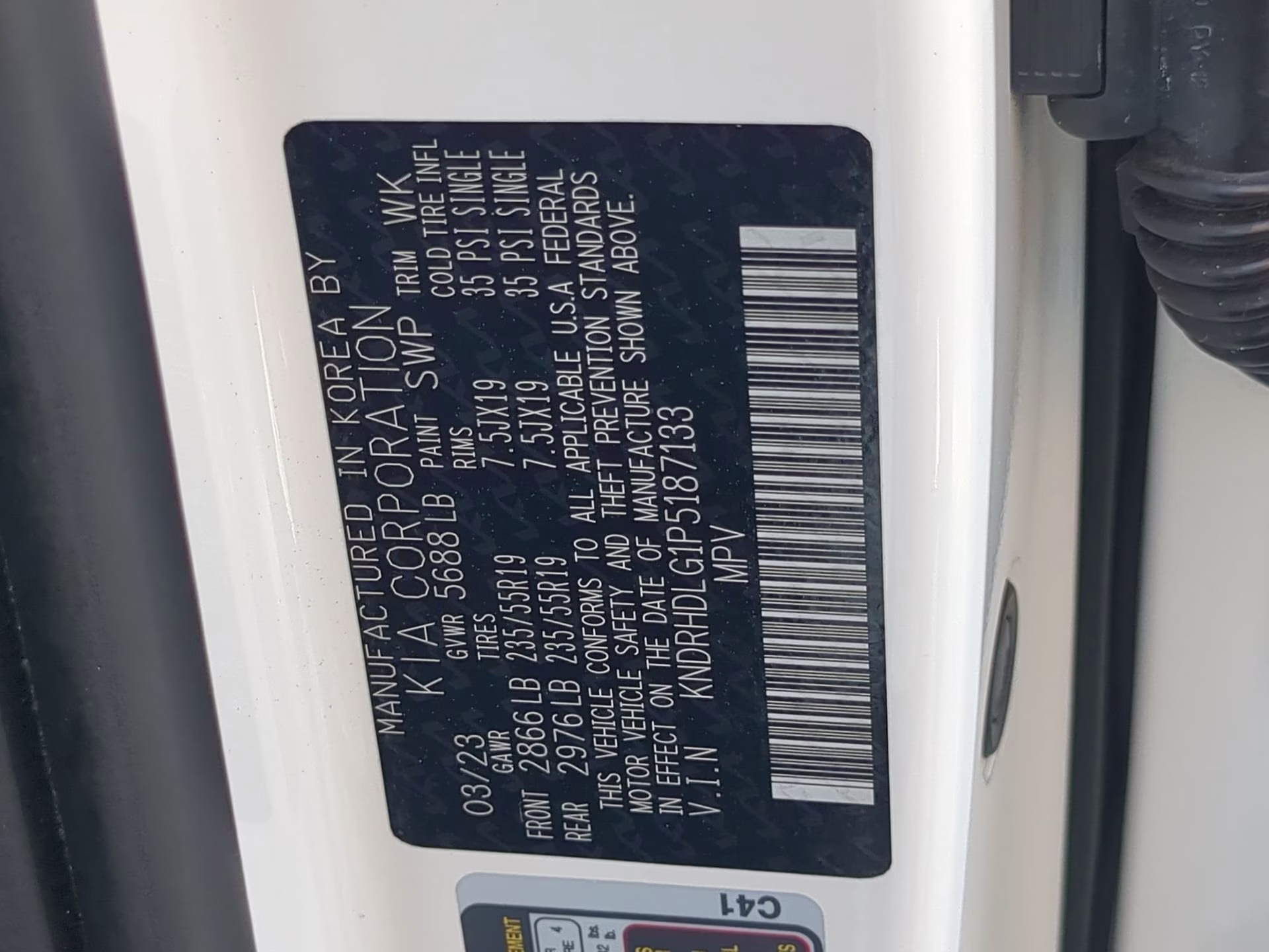 2023 Snow White Pearl Kia Sorento Hybrid EX AWD SUV