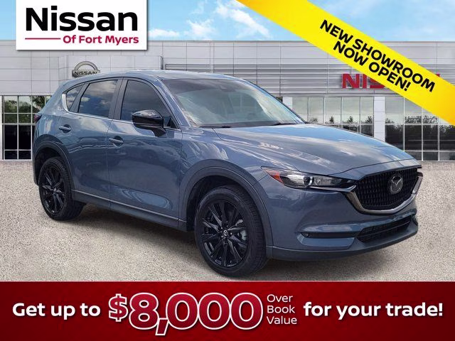 2021 Polymetal Gray Mazda CX-5 Carbon Edition Turbo AWD SUV