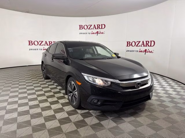 2018 Black Honda Civic EX-L FWD Sedan