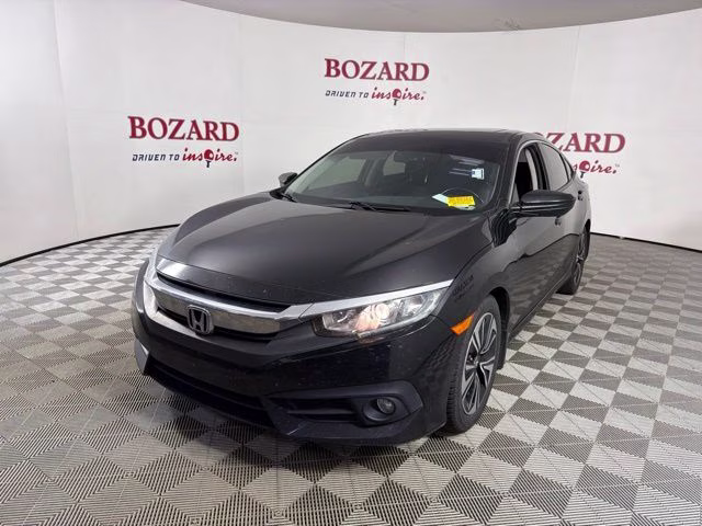 2018 Black Honda Civic EX-L FWD Sedan