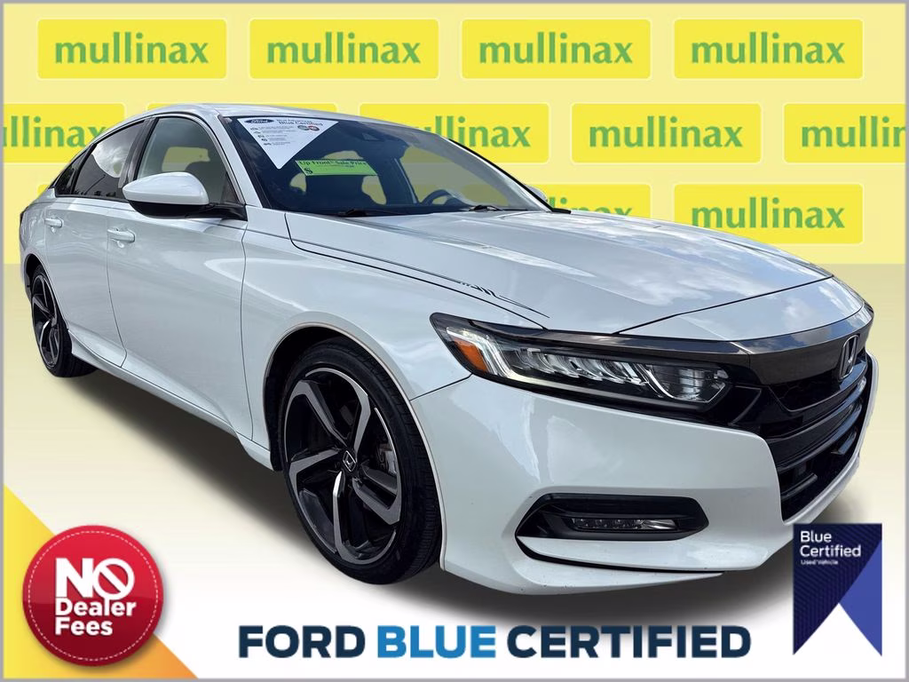 2019 Platinum White Pearl Honda Accord Sport FWD Sedan