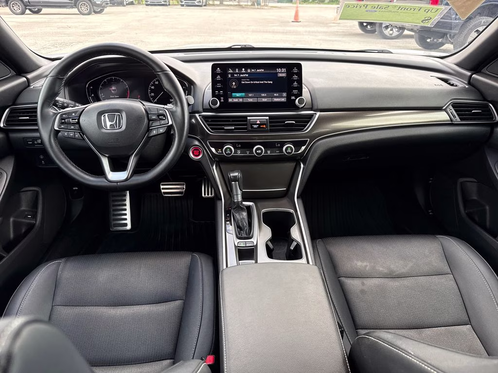 2019 Platinum White Pearl Honda Accord Sport FWD Sedan