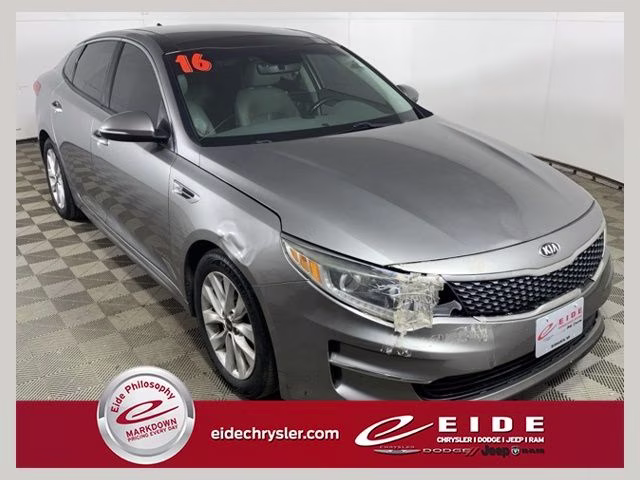 2016 Titanium Gray Kia Optima EX FWD Sedan