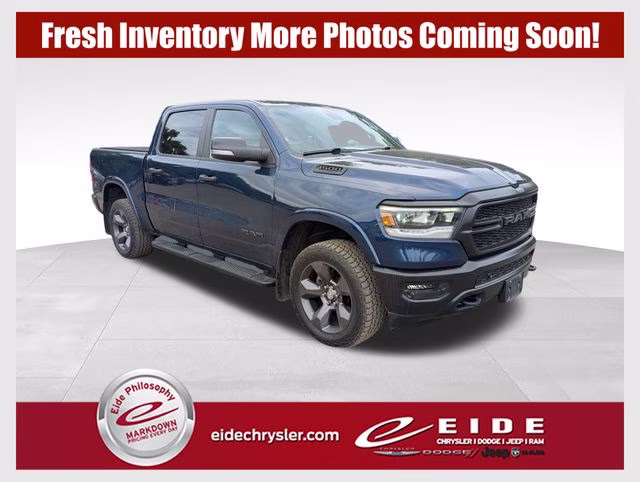2020 Patriot Blue Pearlcoat Ram 1500 Big Horn 4X4 Truck
