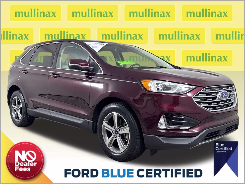 2020 Burgundy Velvet Metallic Tinted Clearcoat Ford Edge SEL FWD SUV
