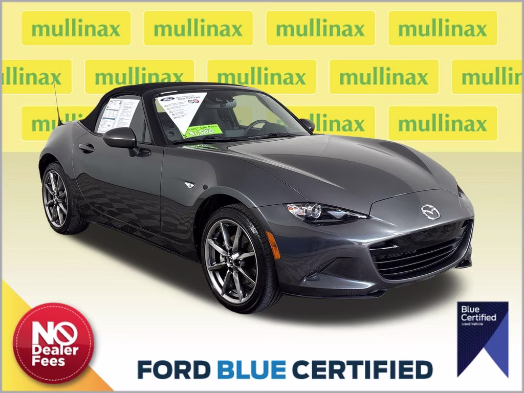 2023 Machine Gray Metallic Mazda MX-5 Miata Grand Touring RWD Convertible