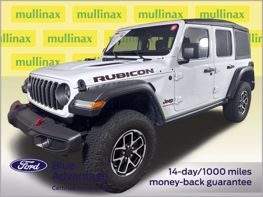 2025 Bright White Clearcoat Jeep Wrangler Rubicon 4X4 SUV