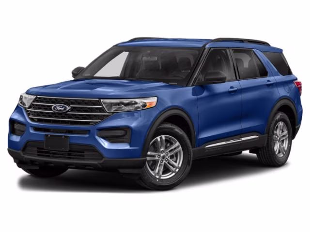 2020 Atlas Blue Metallic Ford Explorer XLT RWD SUV