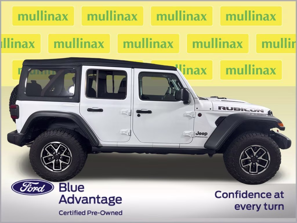 2025 Bright White Clearcoat Jeep Wrangler Rubicon 4X4 SUV