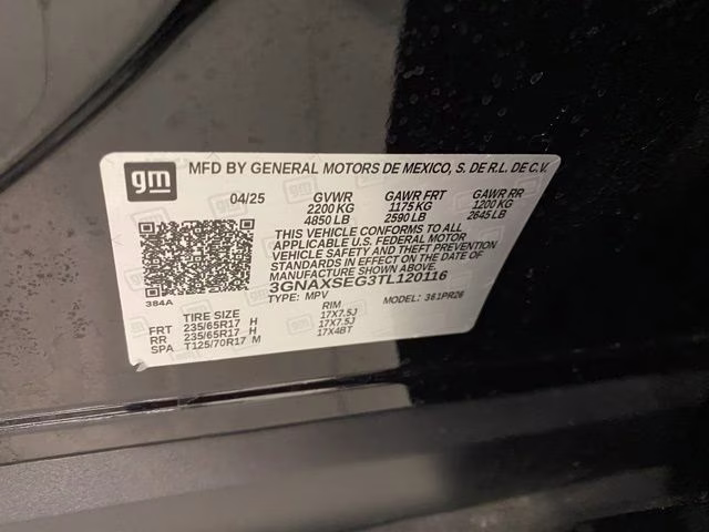 2026 Mosaic Black Metallic Chevrolet Equinox ACTIV AWD SUV