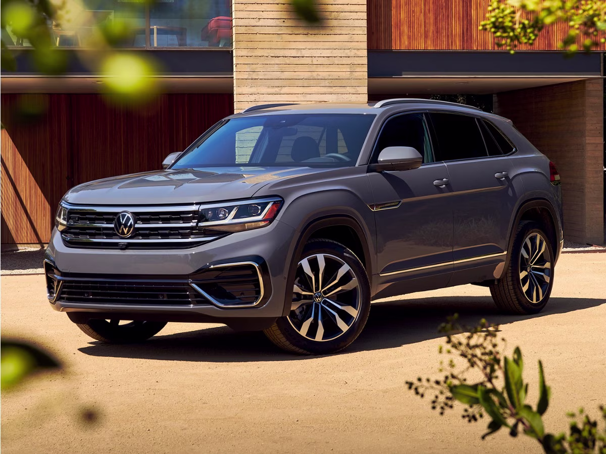 2021 Pure White Volkswagen Atlas Cross Sport 2.0T SE w/Technology AWD SUV