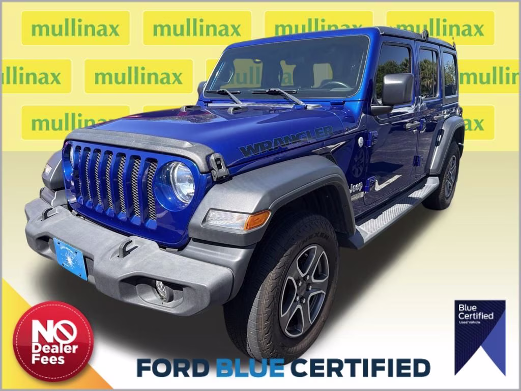 2018 Ocean Blue Metallic Clearcoat Jeep Wrangler Unlimited Sport S 4X4 SUV