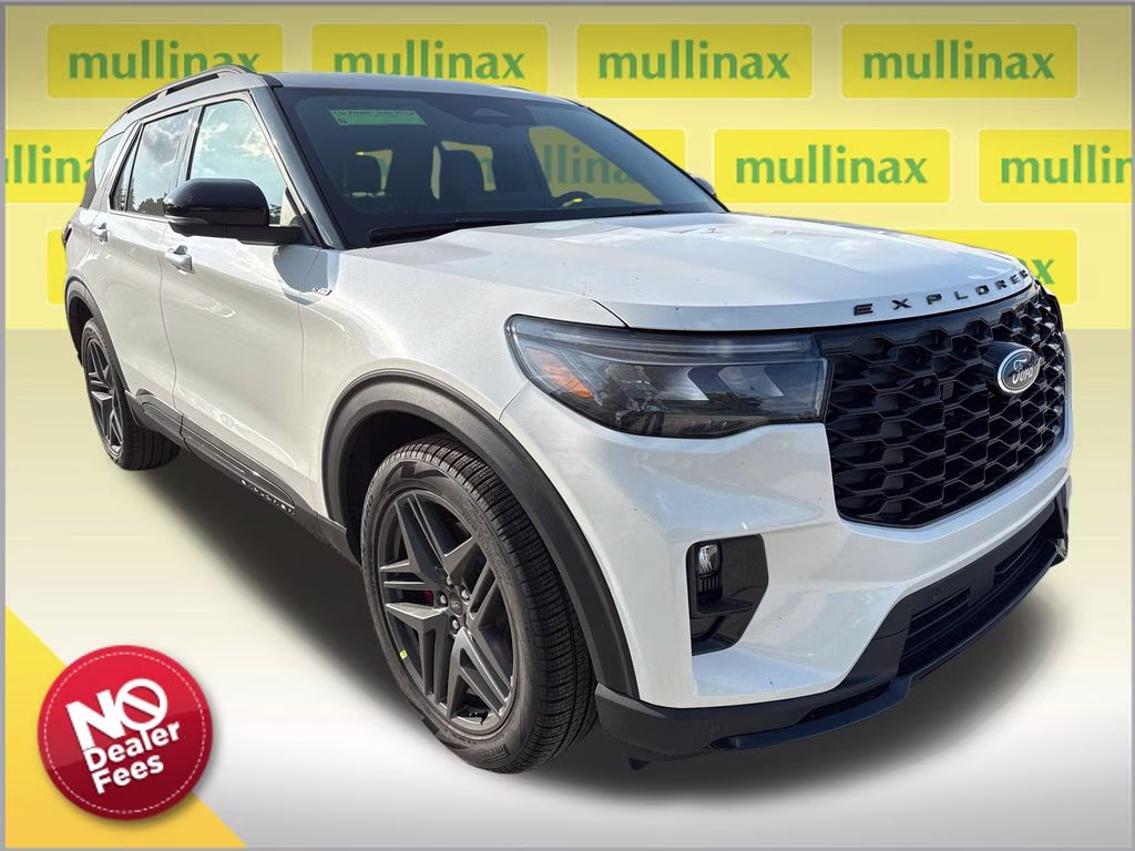 2026 Star White Metallic TC Ford Explorer ST-Line RWD SUV