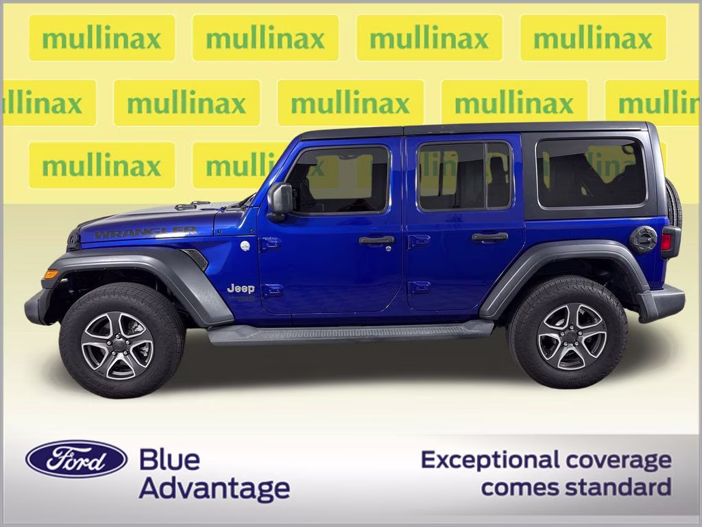 2018 Ocean Blue Metallic Clearcoat Jeep Wrangler Unlimited Sport S 4X4 SUV