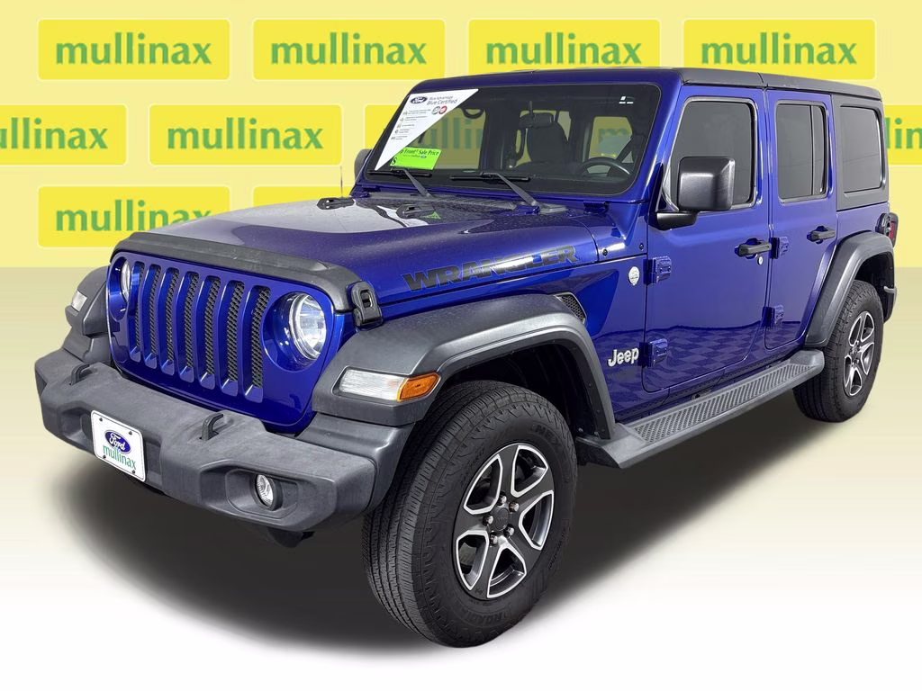 2018 Ocean Blue Metallic Clearcoat Jeep Wrangler Unlimited Sport S 4X4 SUV