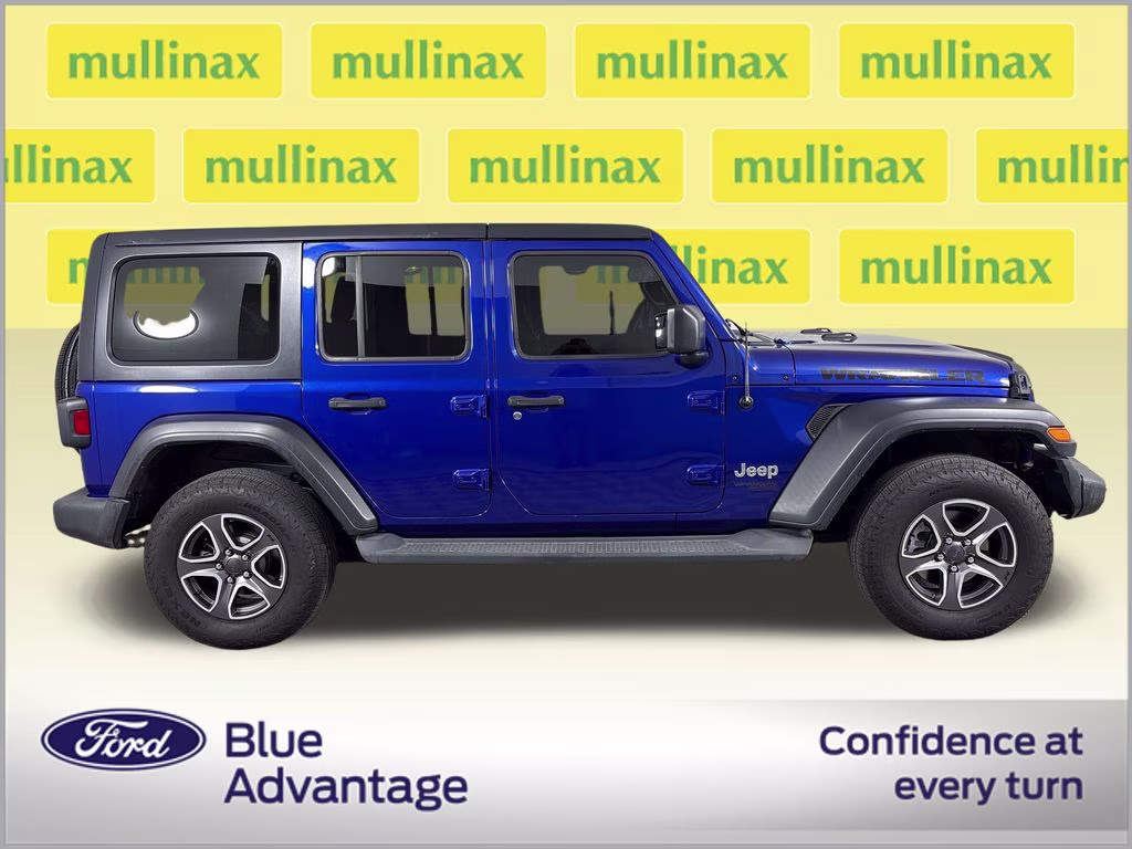 2018 Ocean Blue Metallic Clearcoat Jeep Wrangler Unlimited Sport S 4X4 SUV