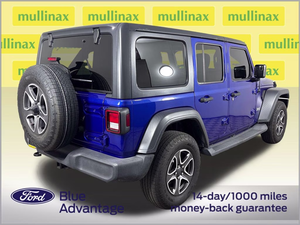 2018 Ocean Blue Metallic Clearcoat Jeep Wrangler Unlimited Sport S 4X4 SUV